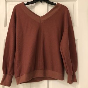Waffle Knit Light Sweater
